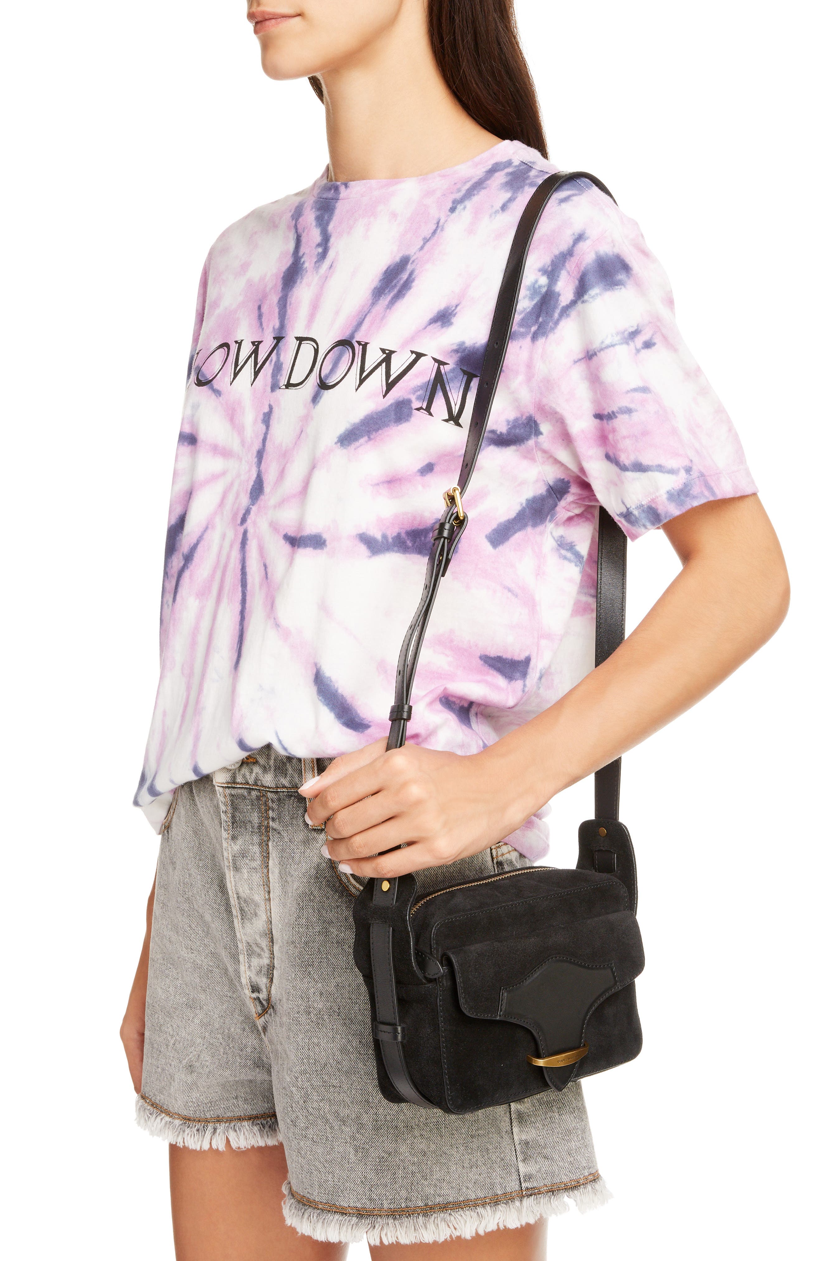 Isabel Marant Wasy Suede Crossbody Bag, Alternate, color, 