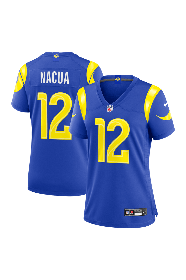 Women's Nike Puka Nacua Royal Los Angeles Rams Game Jersey, Main, color, Royal