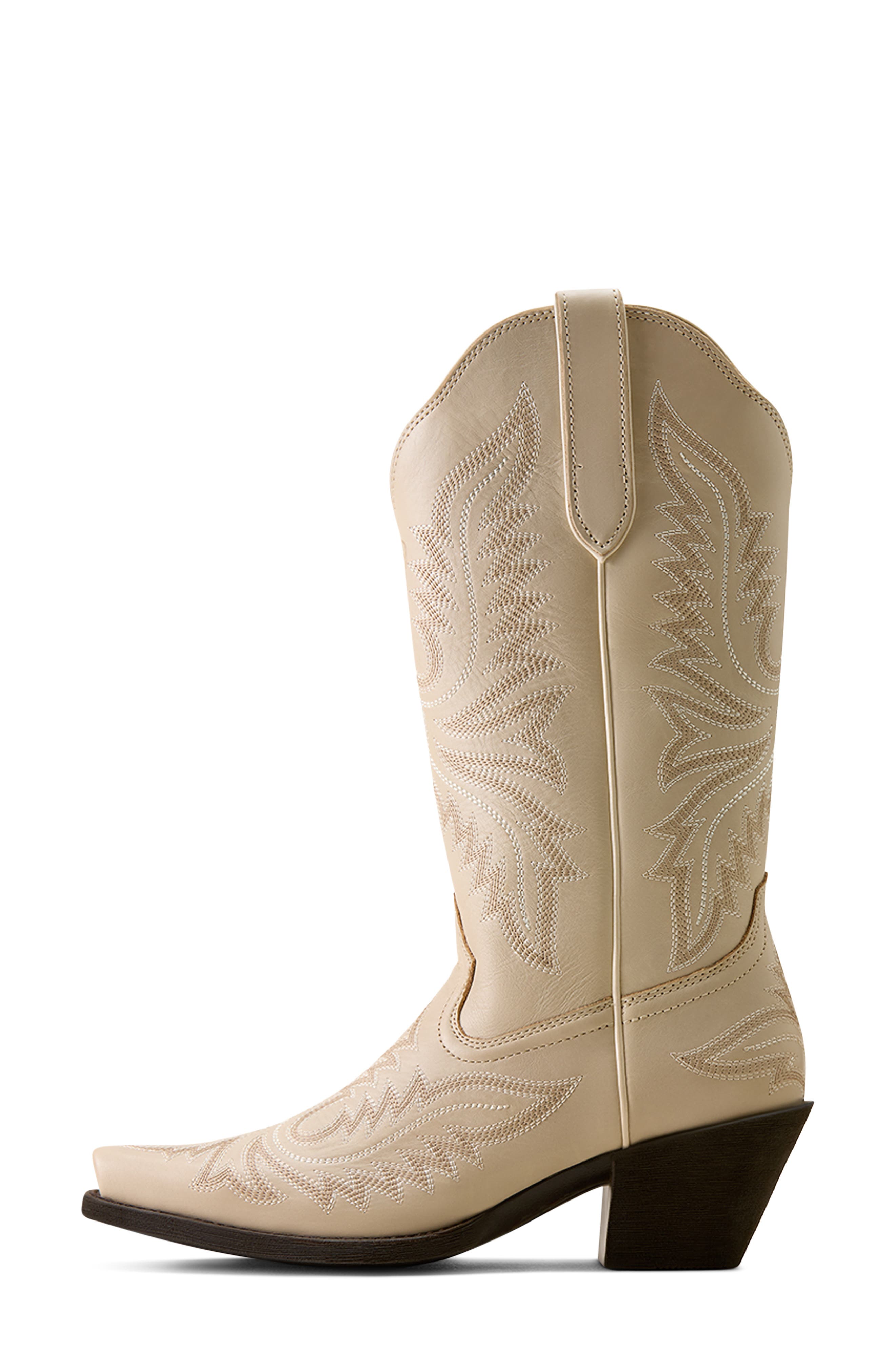 Round Up Collins D-Toe Western Boot, Alternate, color, BUTTERCREAM