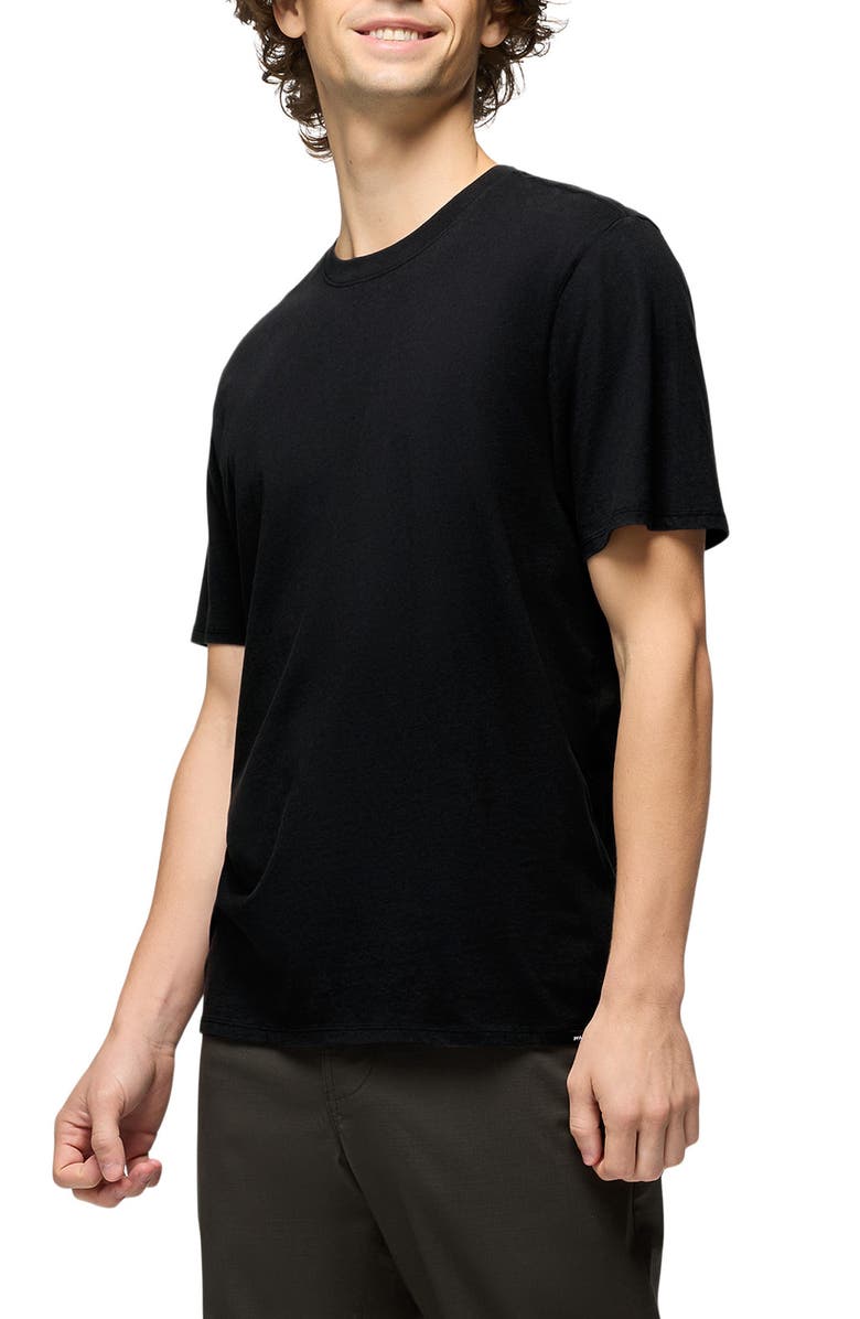 prAna Everyday Short Sleeve Regenerative Organic Cotton T-Shirt, Alternate, color, Black