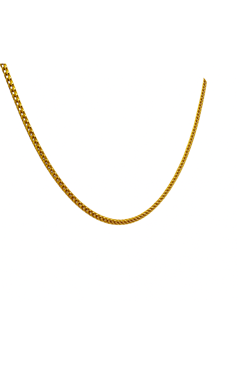 Ancona Jewelry 14K Yellow Gold Franco Chain Necklace Solid Gold 2.7mm, Alternate, color, Yellow