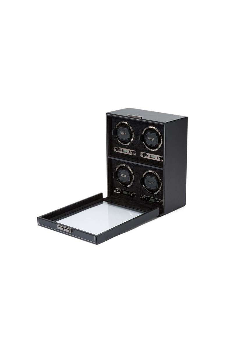 WOLF British Racing 4 Piece Winder, Alternate, color, Black