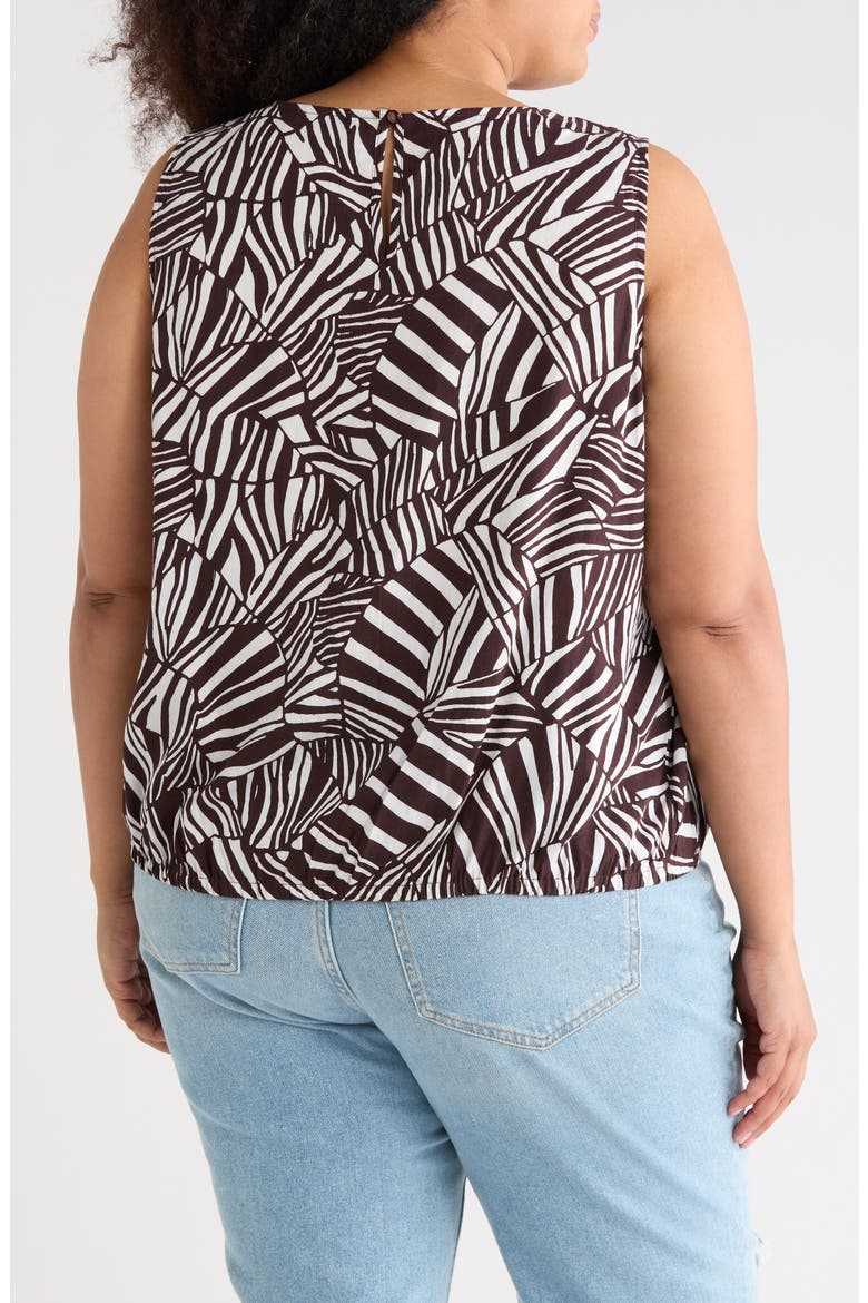 Printed Shell, Alternate, color, CHOCOLATE PATCHWORK STRIPE