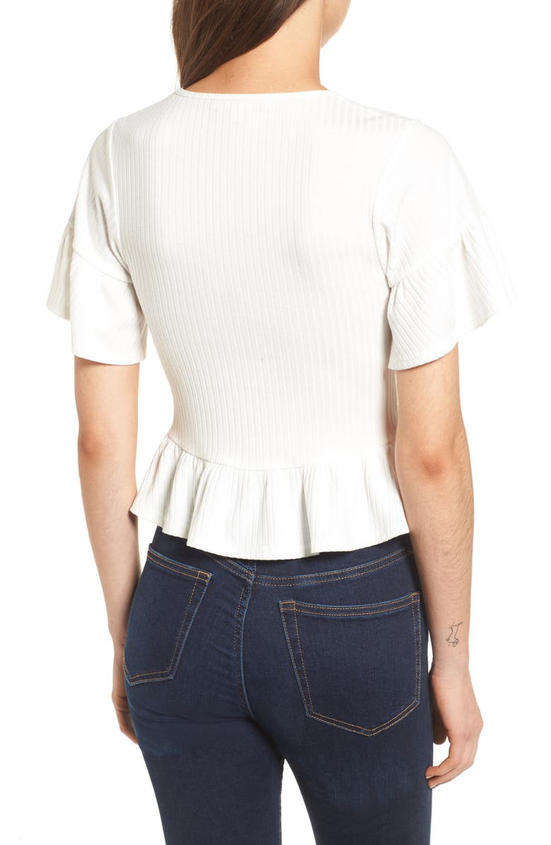 WAYF Lace-Up Tee, Alternate, color, 