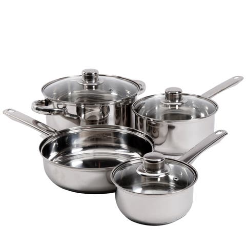 Landon 7-Piece Stainless Steel Cookware Set