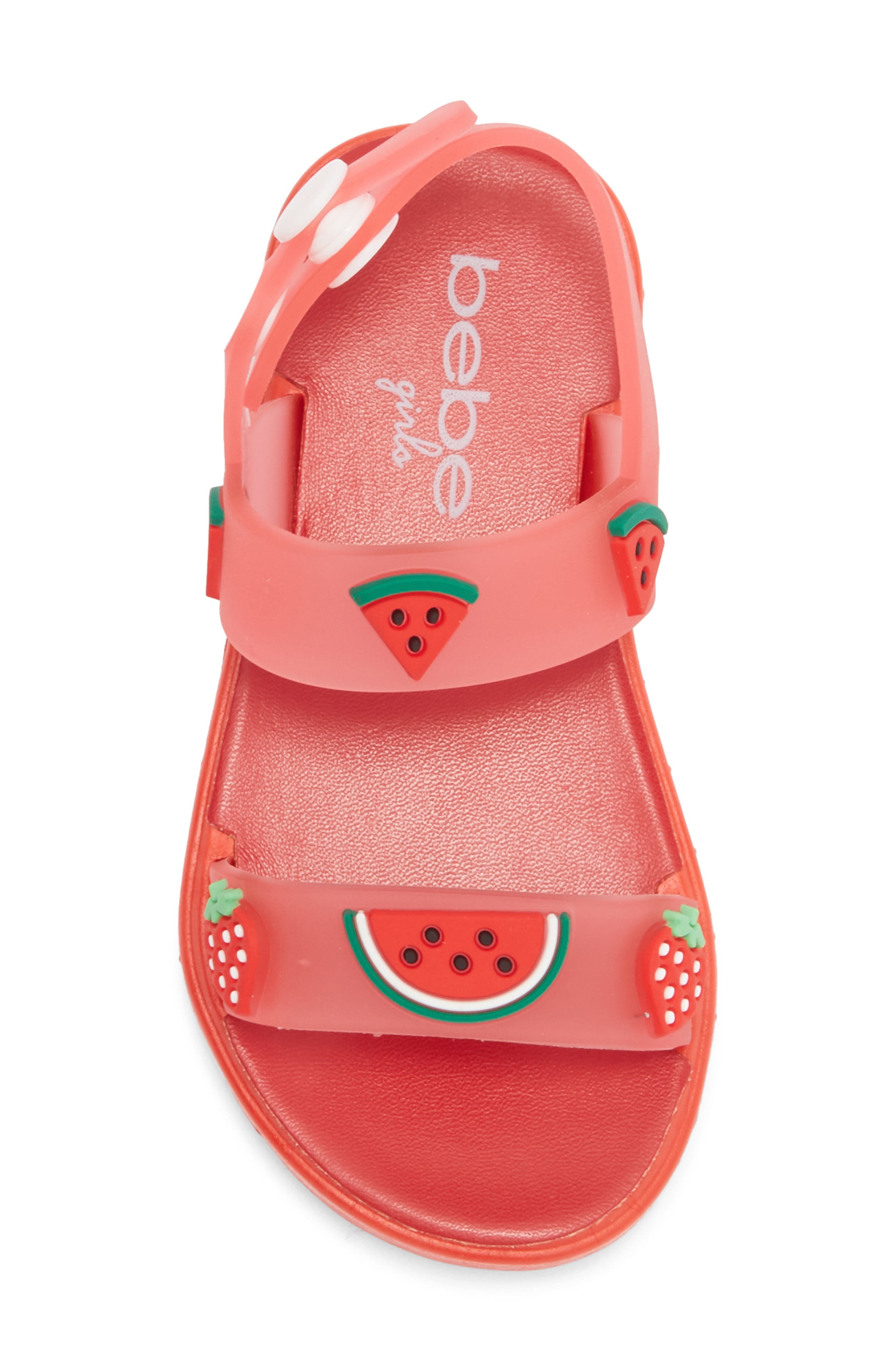 bebe Kids' Fruit Sandal, Alternate, color, Red