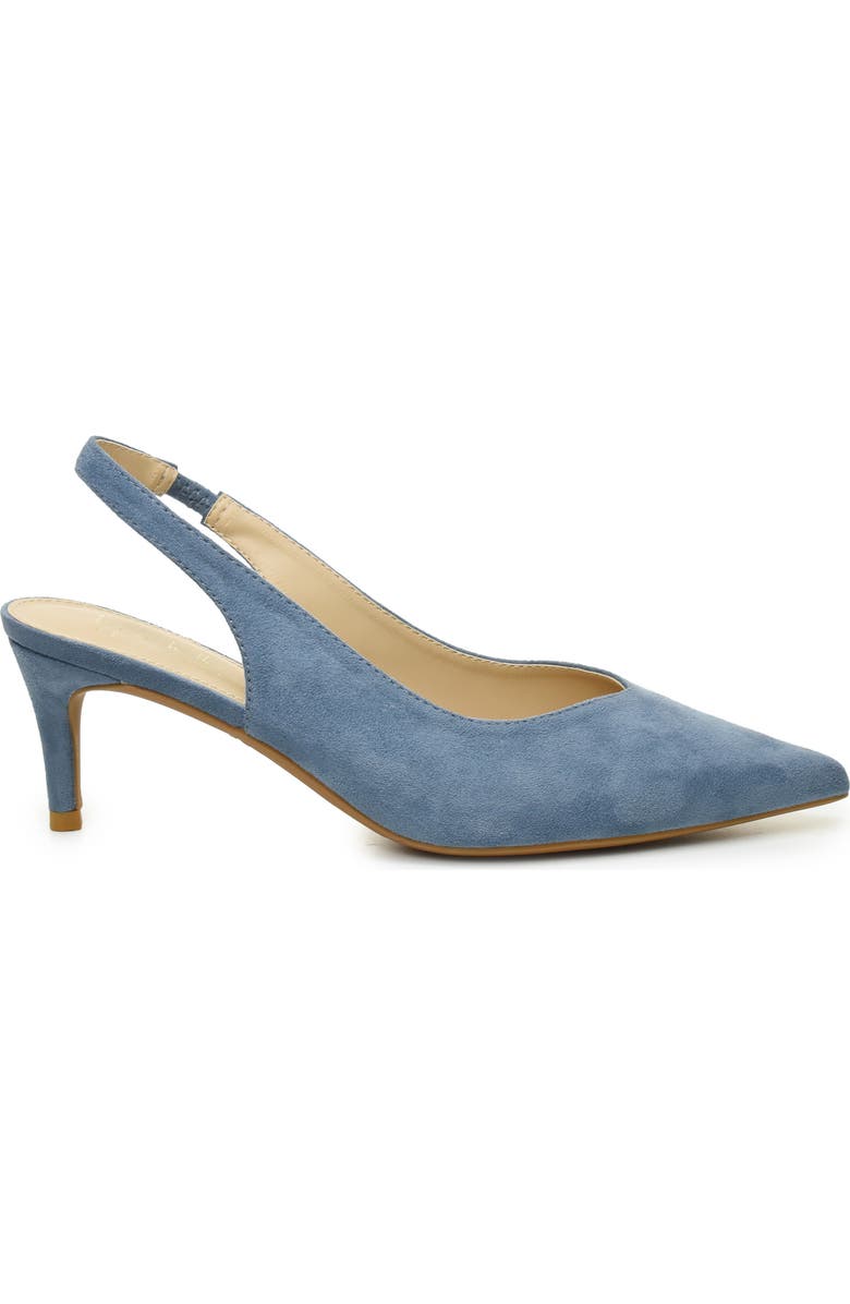 Nicole Miller V-Cut Slingback Pump, Alternate, color, Light Blue Suede