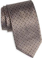 David Donahue Neat Silk Tie
