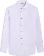 Bugatchi Axel Floral Jacquard Shaped Fit Button-Up Shirt