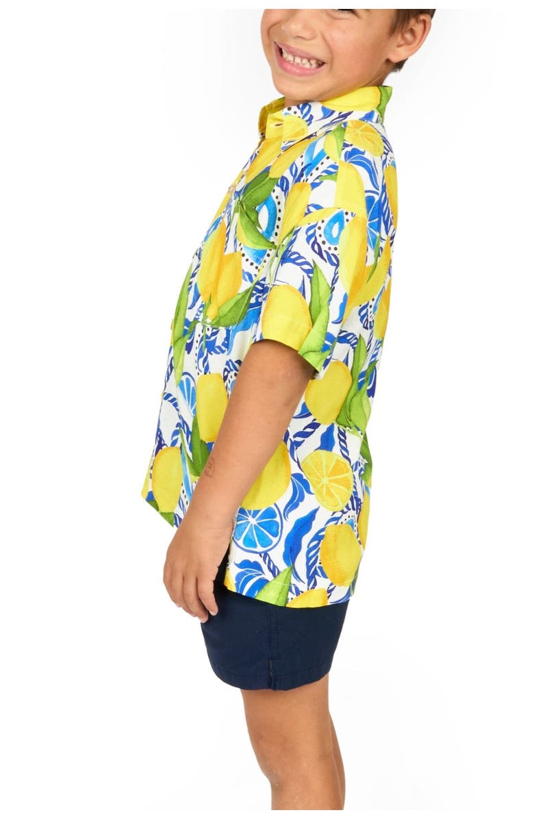 Kenny Flowers The Lemonade Stand - Boys Hawaiian Shirt, Alternate, color, White