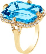 GOSHWARA Gossip Emerald Cut Ring
