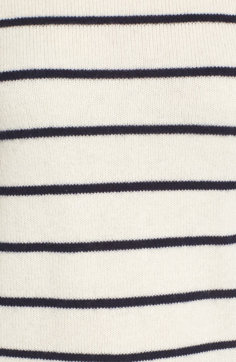 Nordstrom Signature Stripe Cashmere Hoodie, Alternate, color,