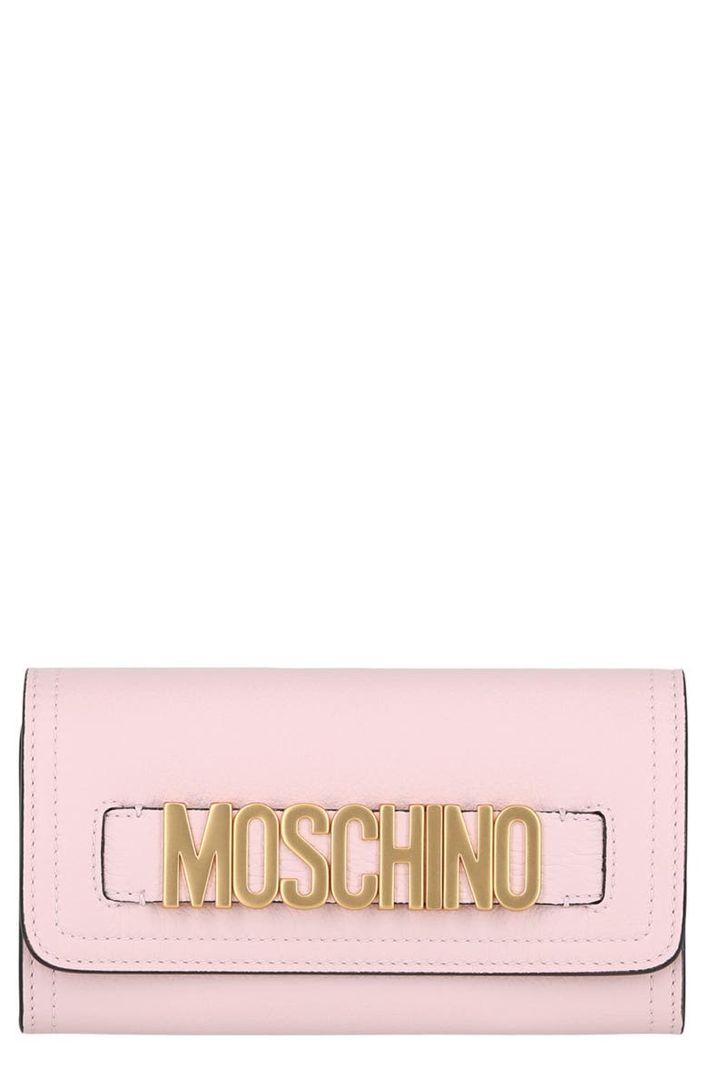 Moschino Logo Wallet, Main, color,
