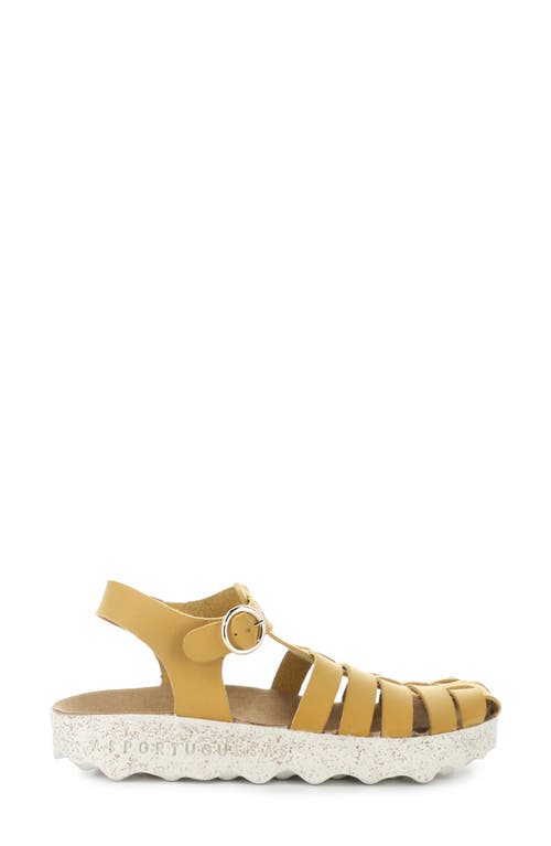 Asportuguesas By Fly London Calix Slingback Fisherman Sandal In Camel