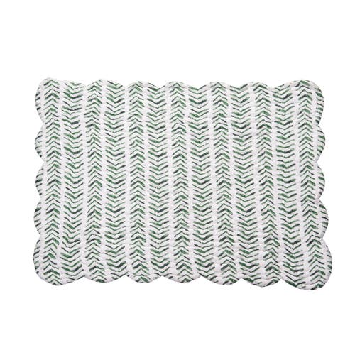 C & F Home C&f Home Silvia Poinsettia Placemat In Green