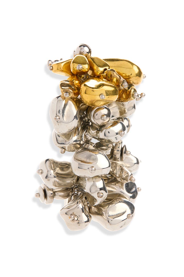 Brass Earrings, Alternate, color, SILVER 952