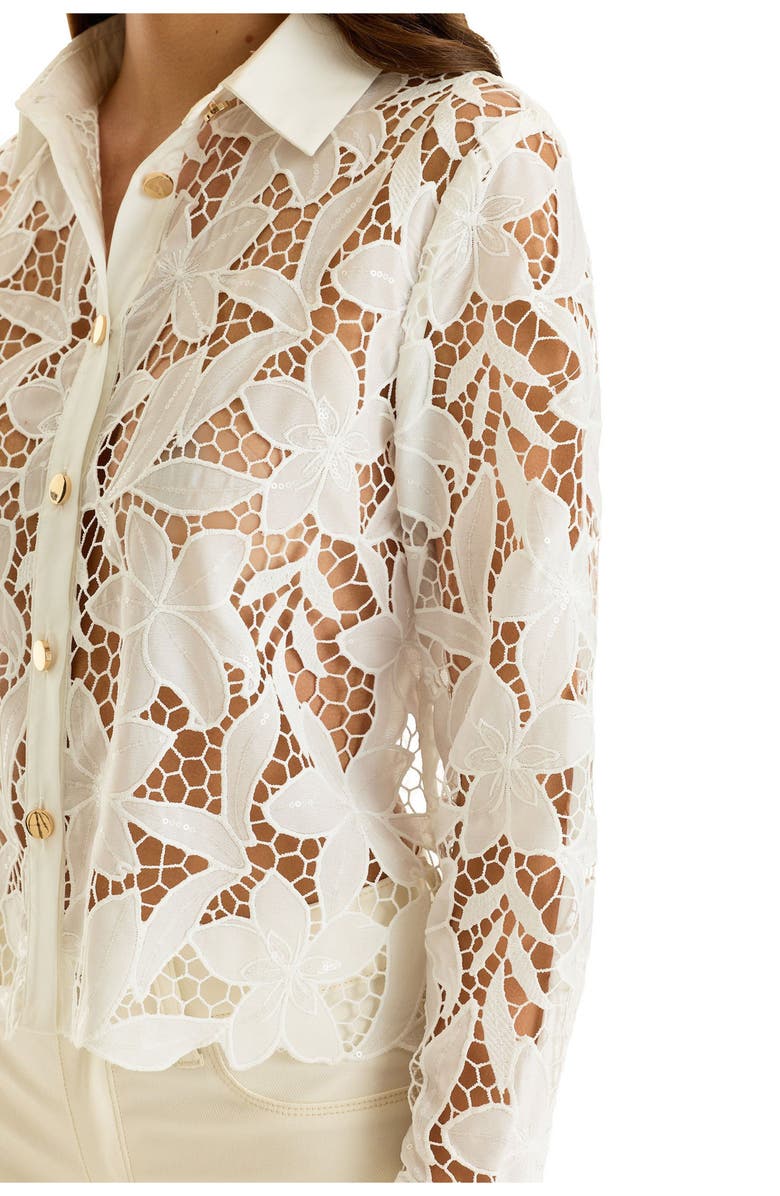 The Noli Shop Mina Lace Blouse, Alternate, color, 