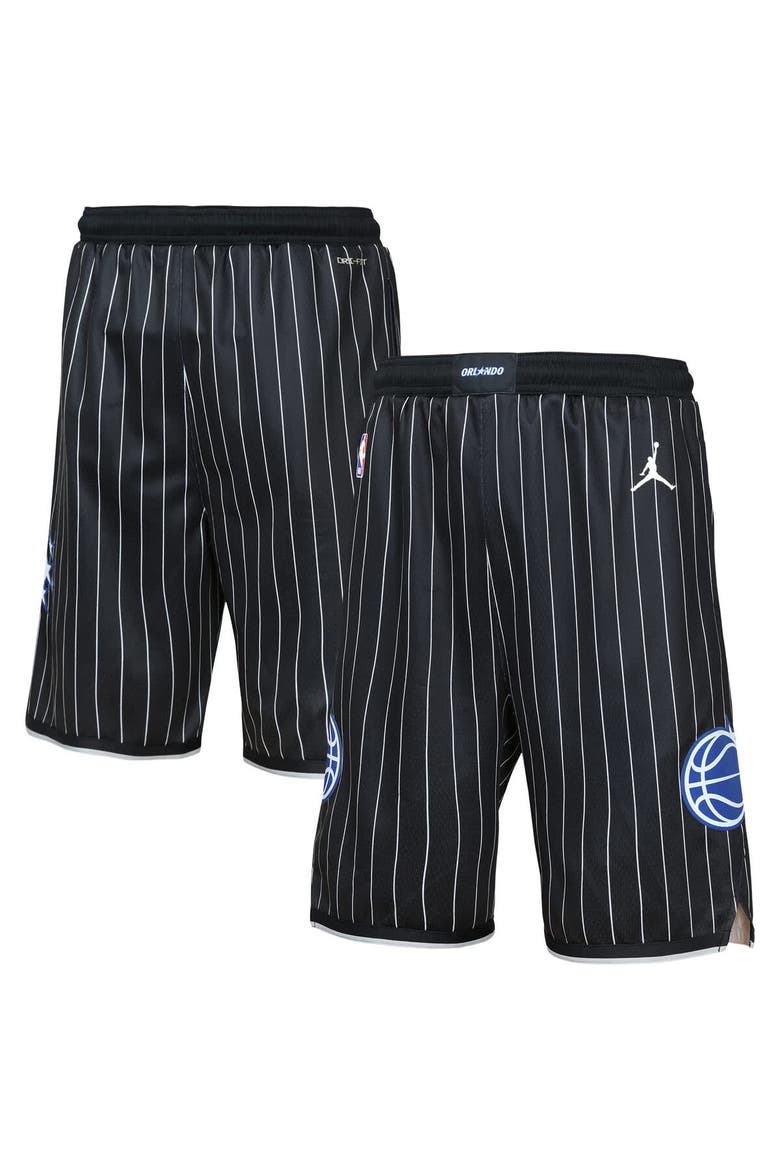 Youth Jordan Brand  Black Orlando Magic Authentic Statement Edition Swingman Shorts, Main, color, Black