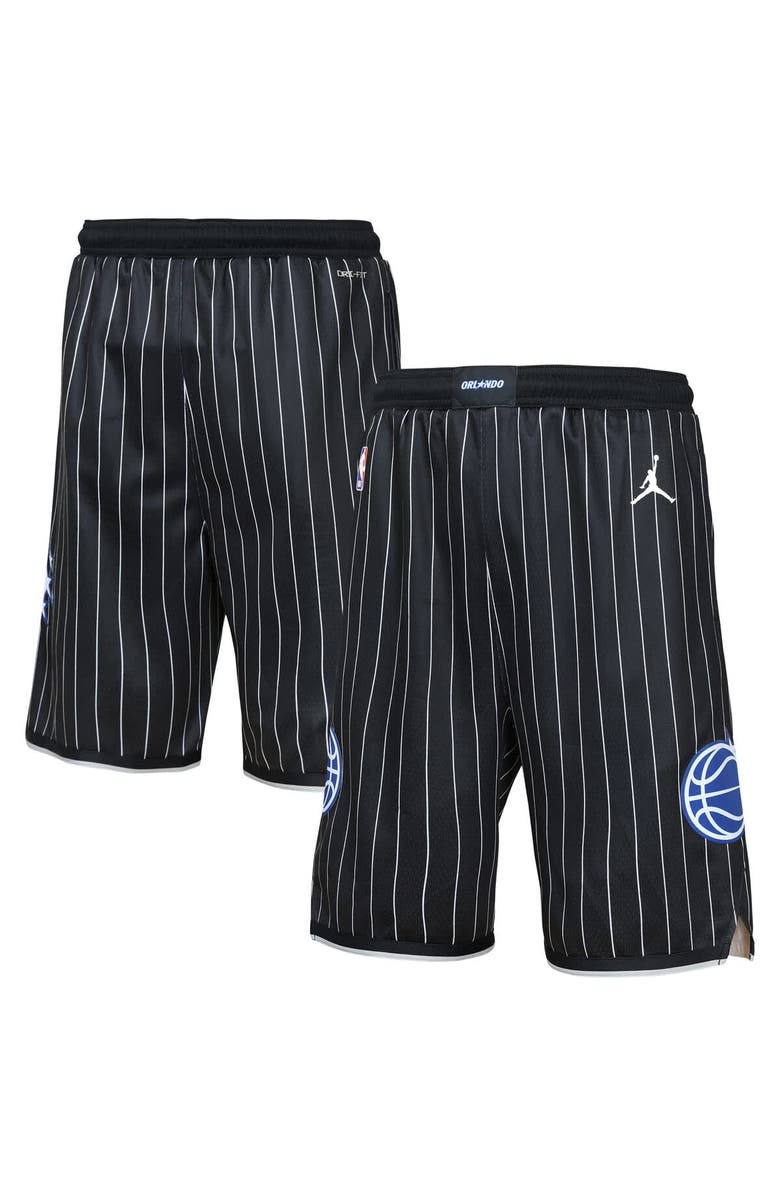 Jordan Brand Youth Jordan Brand  Black Orlando Magic Authentic Statement Edition Swingman Shorts, Main, color, Black