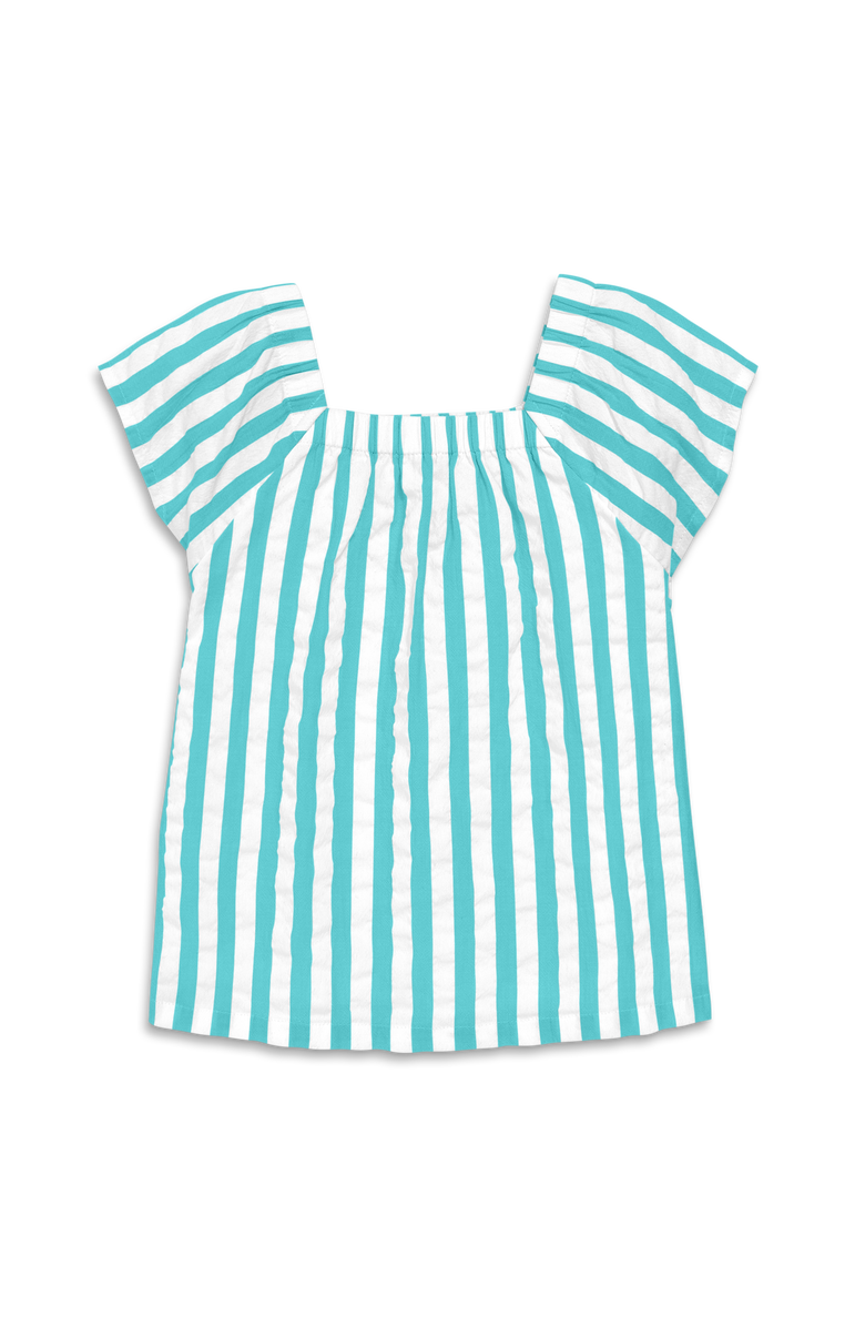 Primary Kids Picnic Top In Seersucker Stripe, Main, color, White Coast Stripe