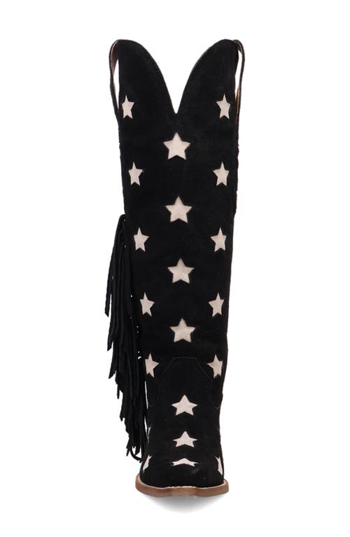 Dingo Super Star Knee High Western Boot In Black