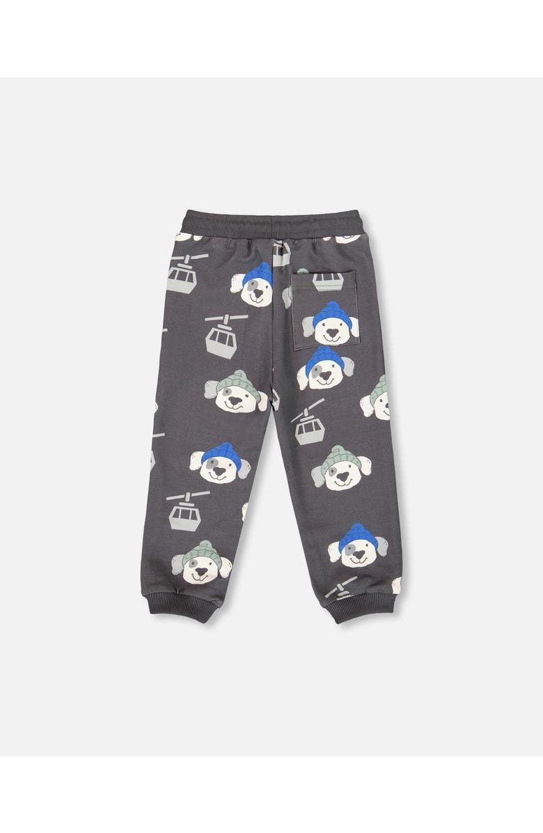 Deux par Deux Fleece Sweatpants Dog, Alternate, color, Gray