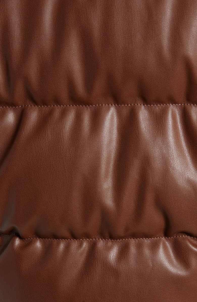 Sam Edelman Faux Leather Puffer Jacket, Alternate, color, 