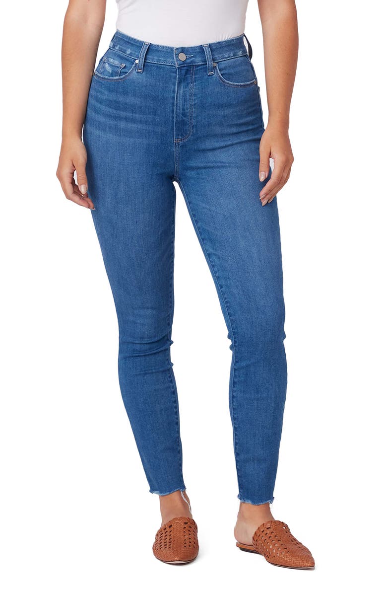 PAIGE Cheeky Raw Hem Ankle Skinny Jeans, Main, color, 