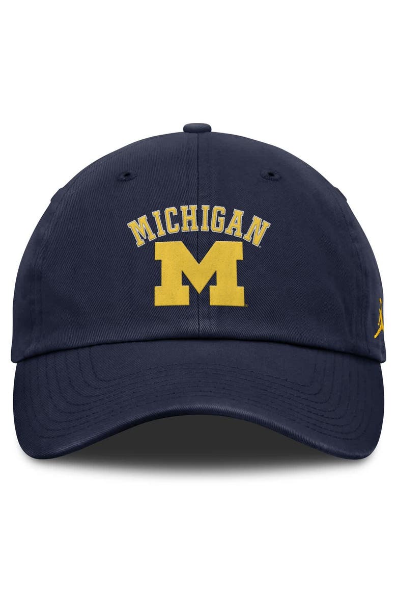 Jordan Brand Men's Jordan Brand Navy Michigan Wolverines Club Adjustable Hat, Alternate, color, Navy