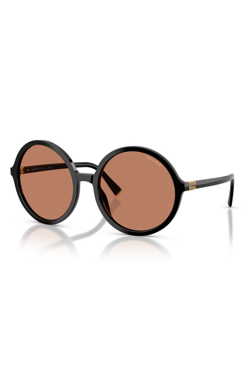 Miu Miu 59mm Round Sunglasses, Alternate, color, 