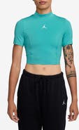 Jordan Mock Neck Crop Top