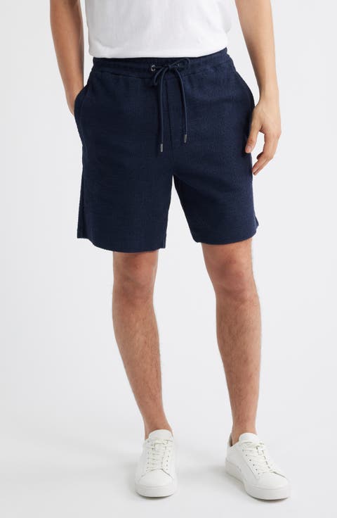 Leoni Drawstring Cotton Terry Cloth Shorts