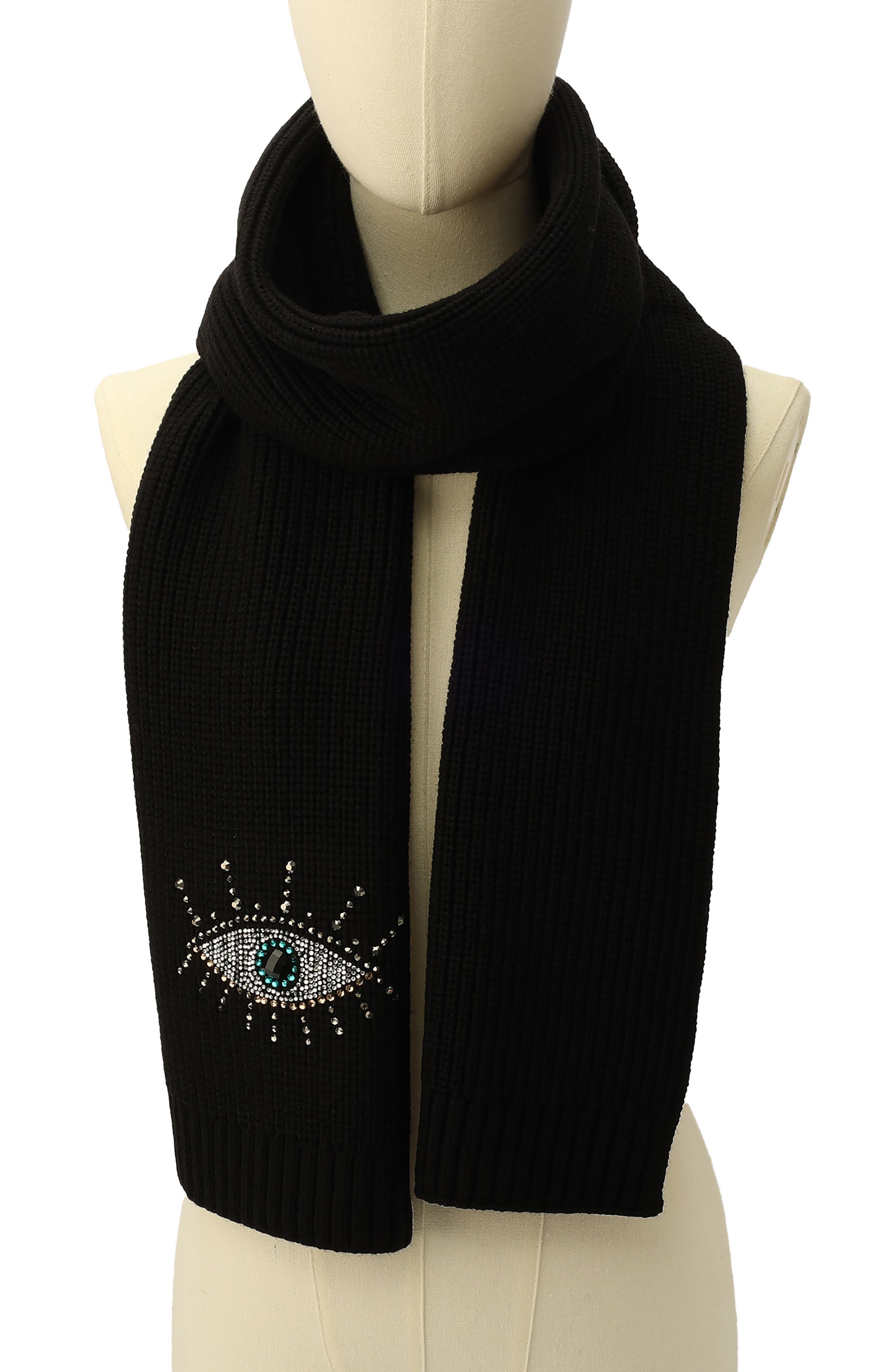 Evil Eye Crystal Embellished Scarf (Women) | Nordstromrack
