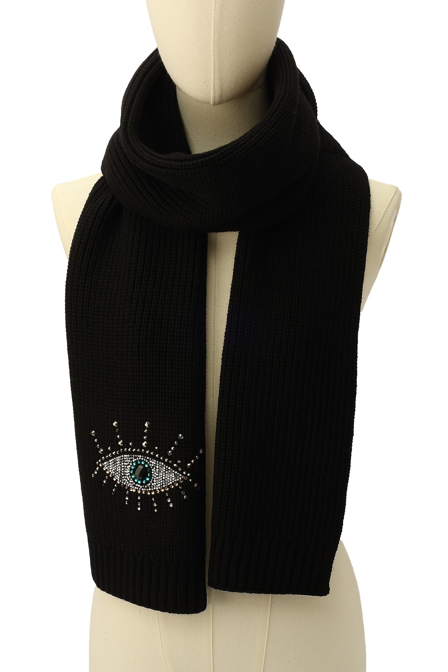 Eye Scarf Evil Eye Crystal Embellished Scarf (Women) | Nordstromrack