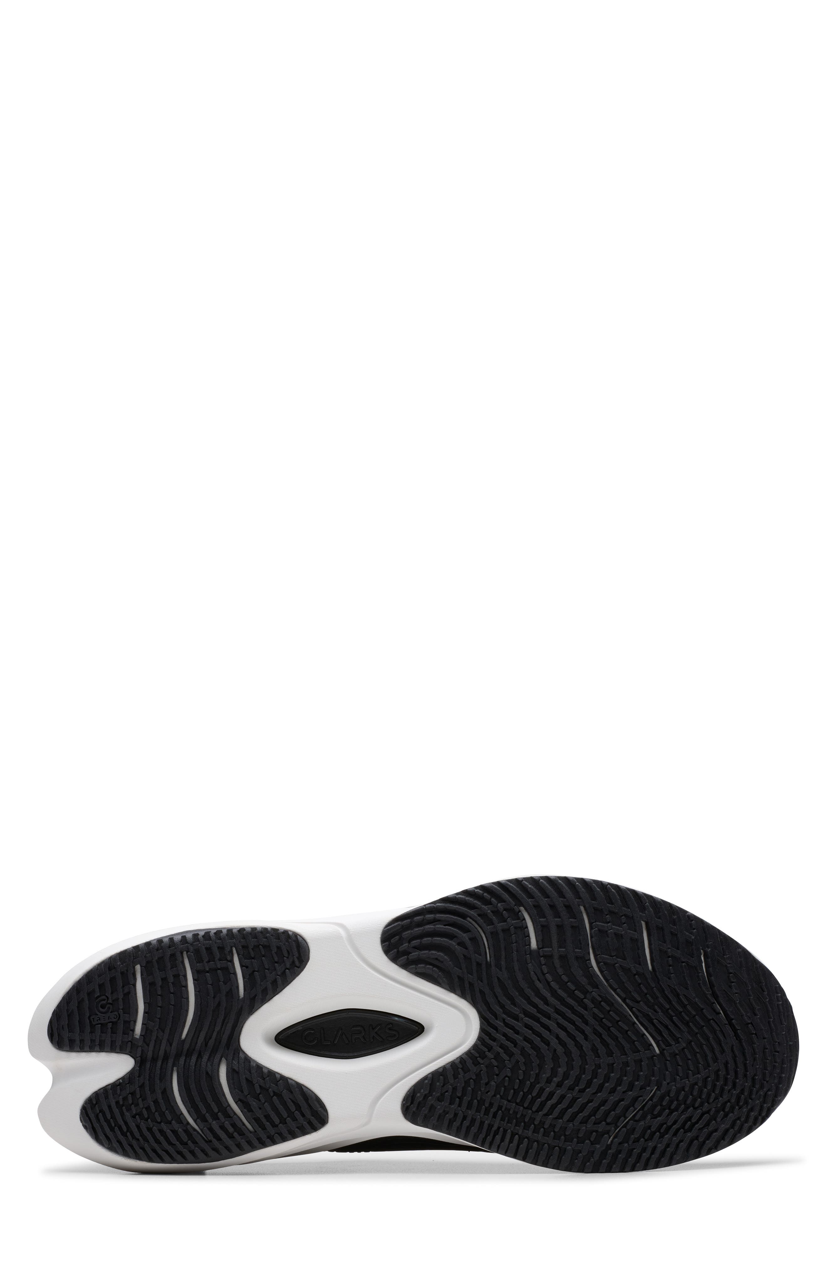 Clarks<sup>®</sup> Pace Lace-Up Sneaker, Alternate, color, Black/ White