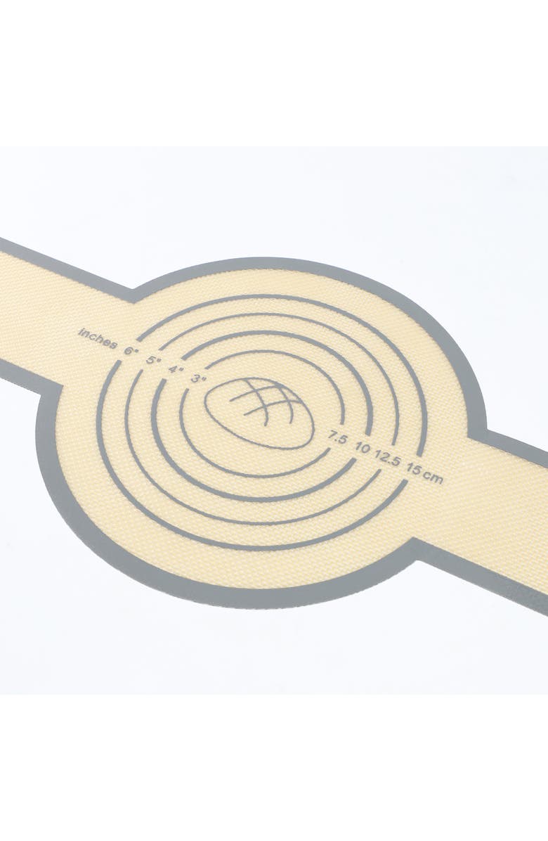 Megachef 6 Quart Enameled Cast Iron Bread Pot with Baking Mat, Alternate, color, White