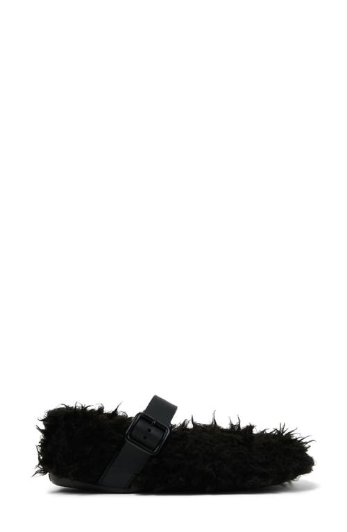 Camper Gender Inclusive Wabi Faux Fur Slipper In Black