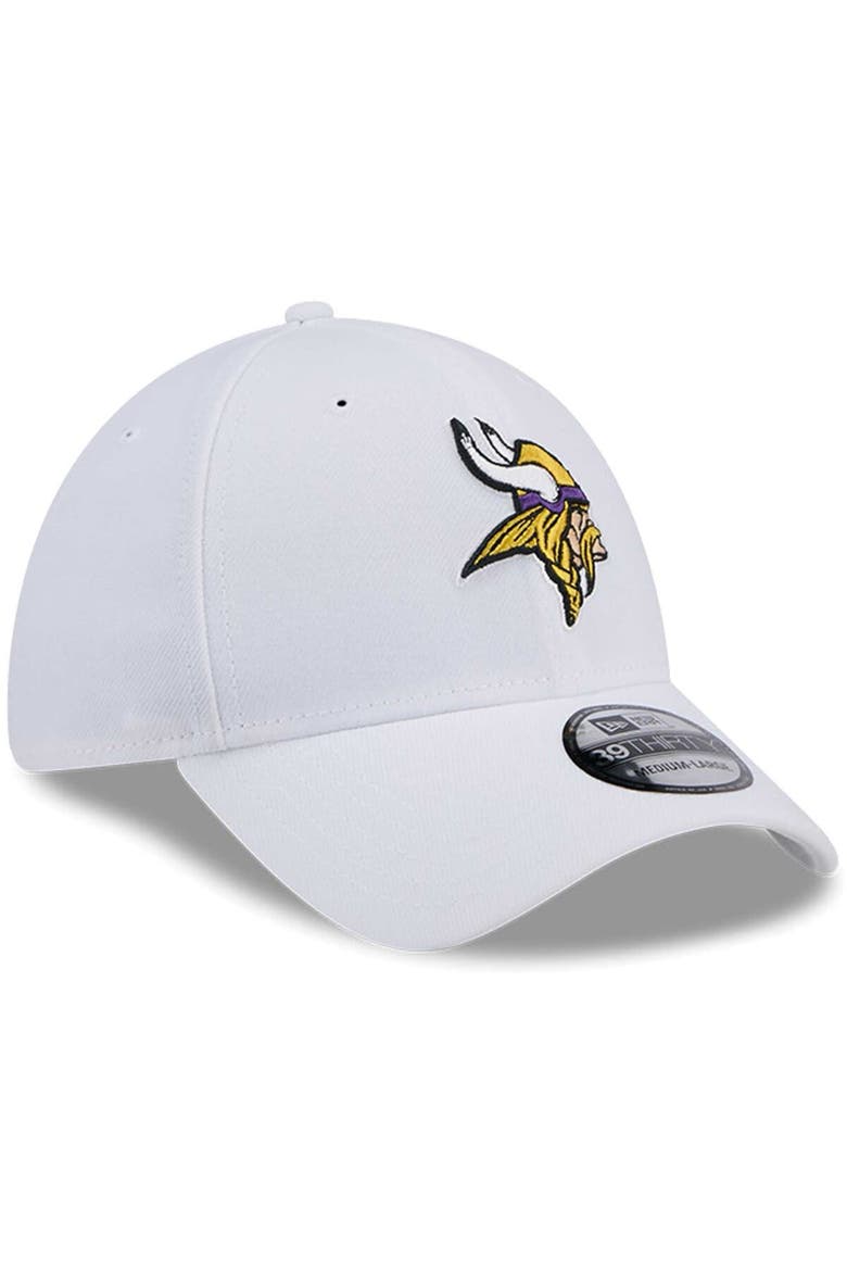 Men's New Era White Minnesota Vikings Main 39THIRTY Flex Hat, Alternate, color, White