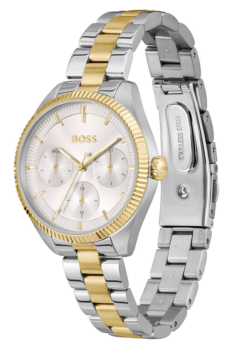Sage Sport Bracelet Watch, 34mm, Alternate, color, SILVER WHITE