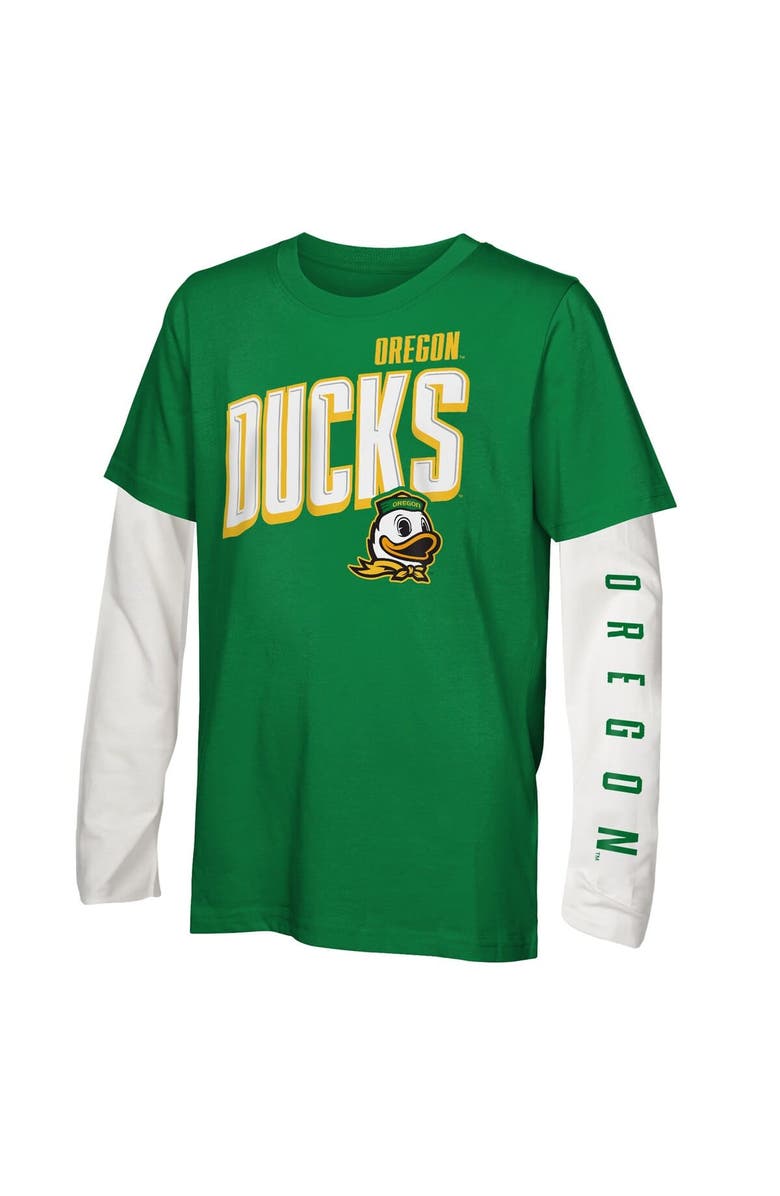 Outerstuff Youth Outerstuff Oregon Ducks In The Mix T-Shirt Combo Set, Alternate, color, Green