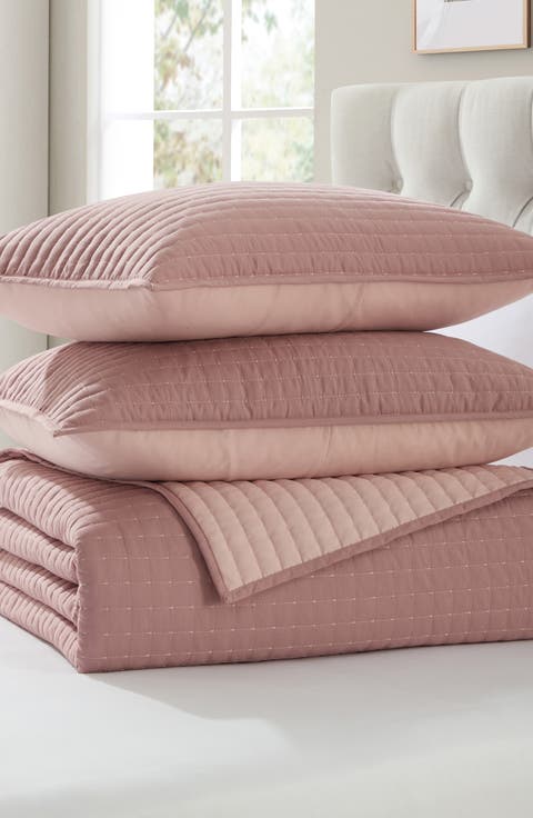 Pickstitch 3-Piece Queen Quilt Set