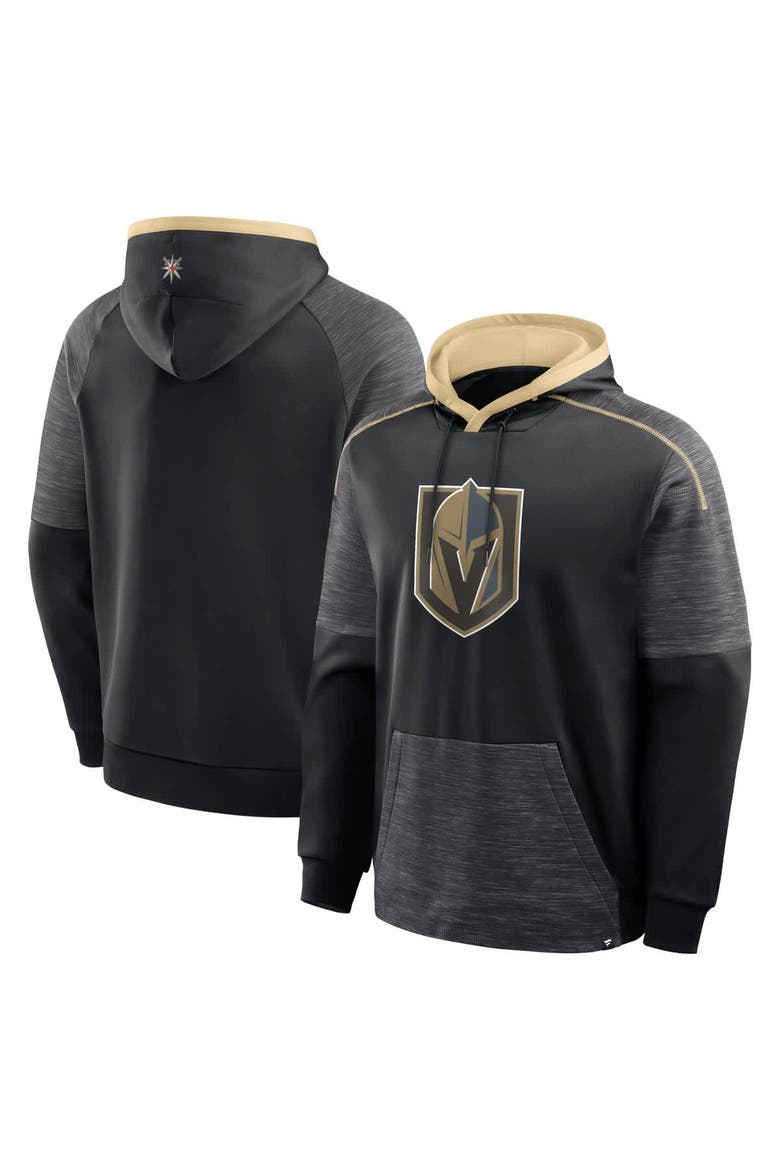 Men's Fanatics Black Vegas Golden Knights Goaltender Defender Pullover Hoodie, Main, color, Black