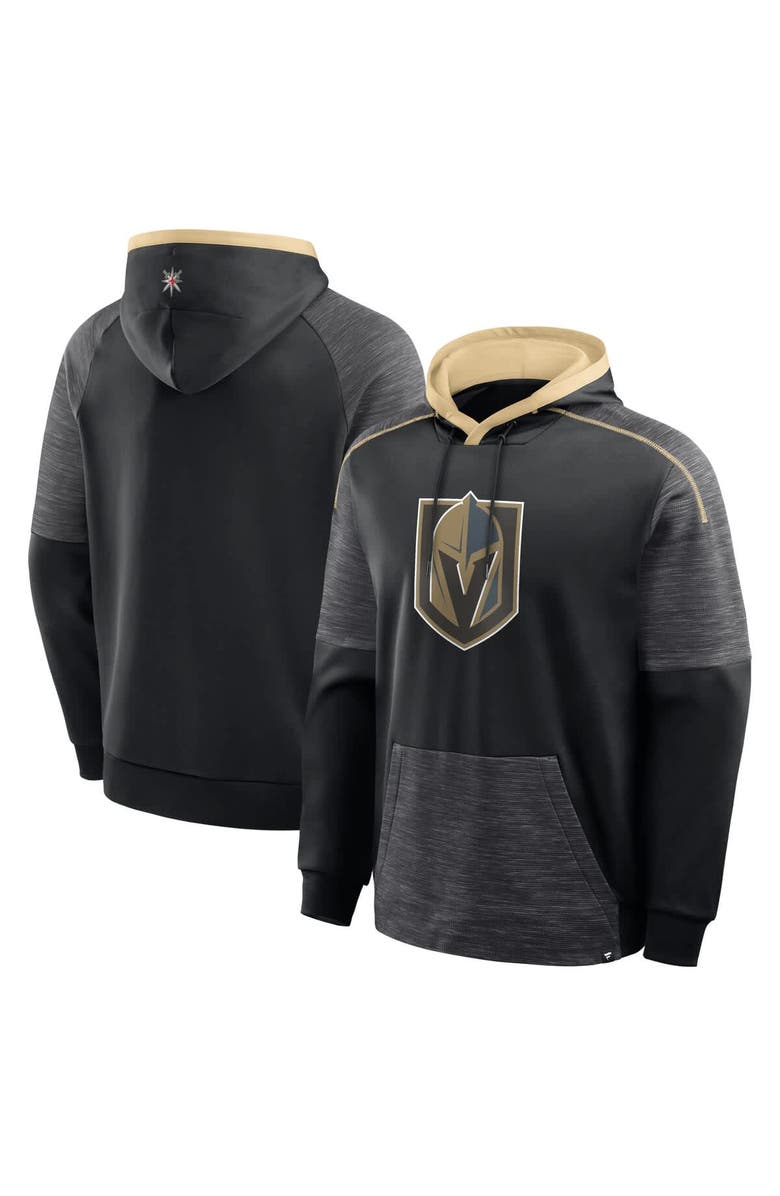 FANATICS Men's Fanatics Black Vegas Golden Knights Goaltender Defender Pullover Hoodie, Main, color, Black