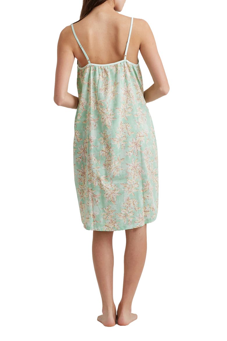 Bridget Strappy Cotton Nightgown, Alternate, color, MINT