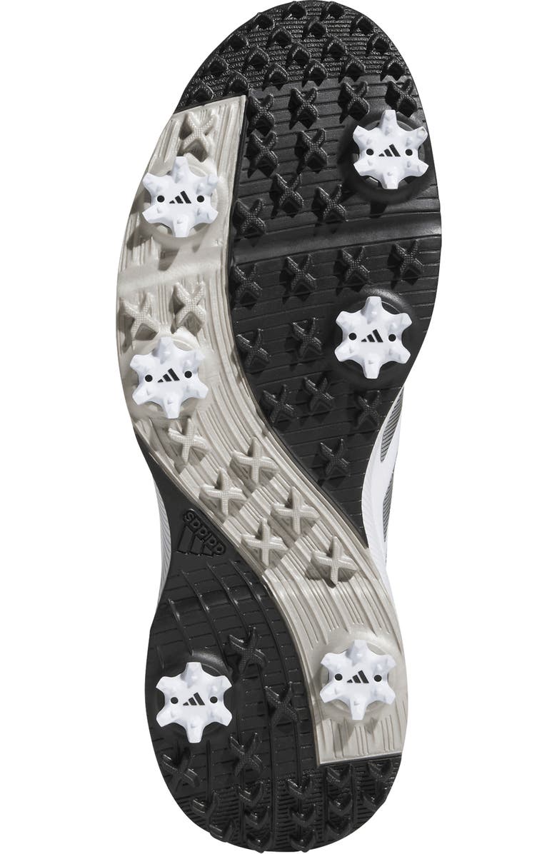 adidas Traxion Response Spikeless Golf Shoe, Alternate, color, White/ Black