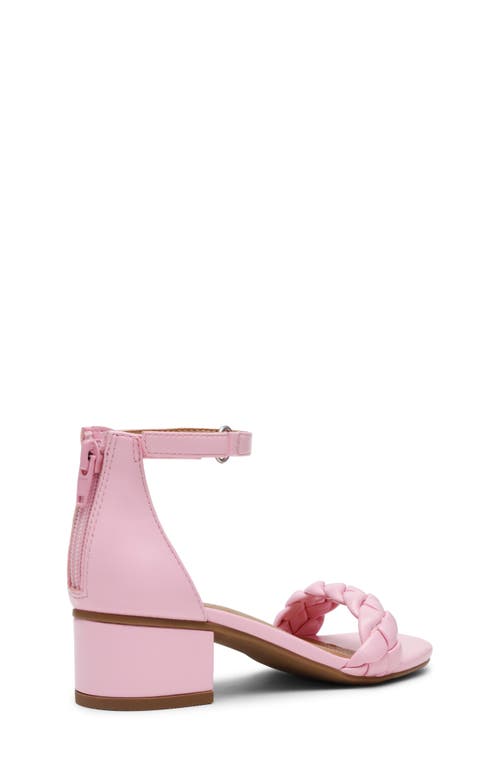 Dolce Vita Dv By  Dv  Braided Strap Ankle Strap Sandal In Pink Shiny