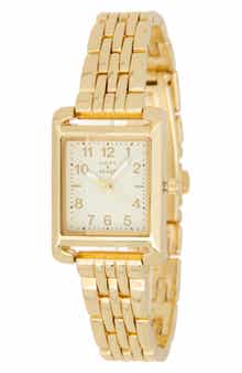 Rectangular Link Bracelet Watch, 23mm x 32mm