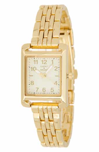 Rectangular Link Bracelet Watch, 23mm x 32mm