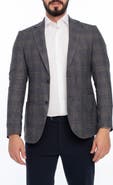 VELLAPAIS Plaid Sport Coat