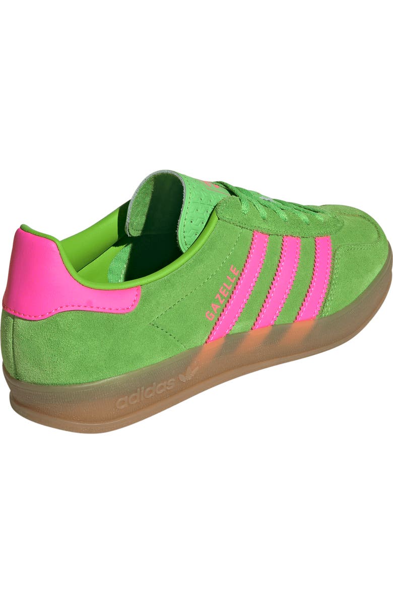 adidas Gazelle Indoor Sneaker, Alternate, color, Lucid Lime/ Lucid Pink/ Gum